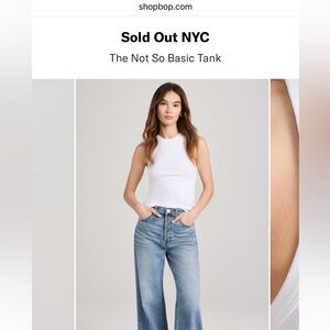 Not So Basic Tank Sold Out NYC white ribbed high neck